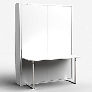 Pat rabatabil Flat Tango 160x200 Alb