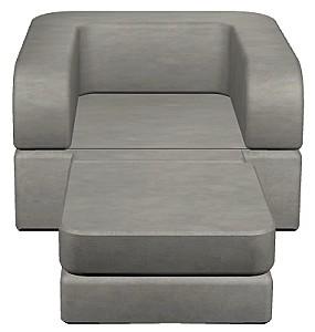 Canapea transformabila TIARA Terra Plus 1 Gri Deschis