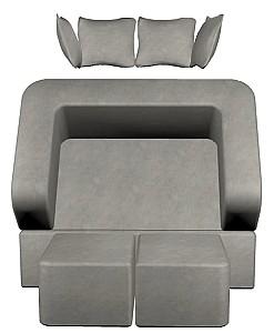 Canapea transformabila TIARA Caprice 4 Extra Gri Deschis