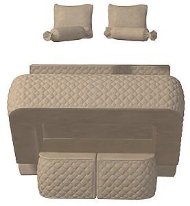 Canapea transformabila TIARA Elegance Bej Deschis