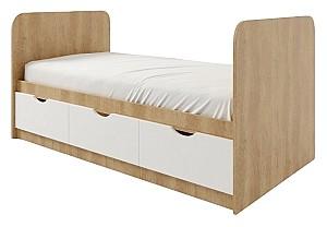 Pat ML Mobila Junior 2 80x200 Stejar Auriu/Alb