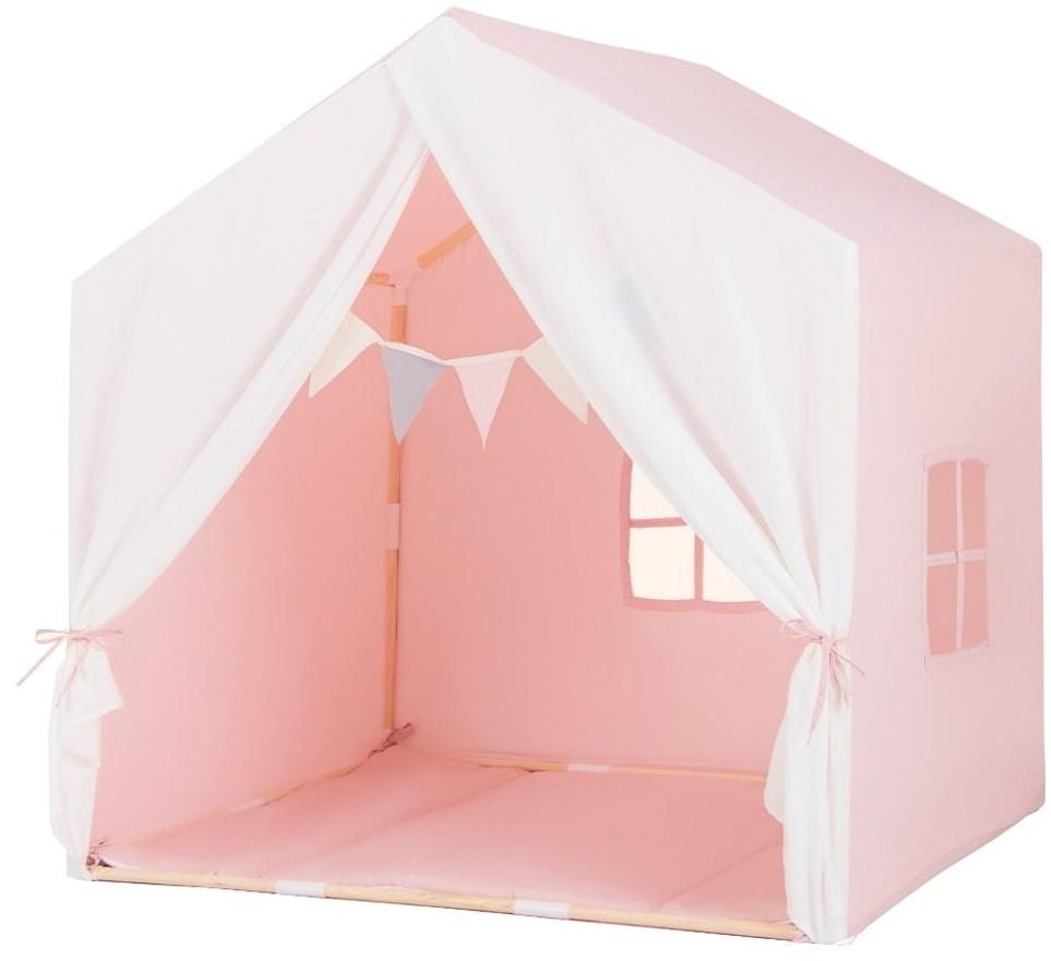 Cort pentru copii Costway TP10135PI Pink/White