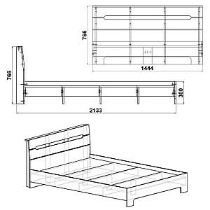 Pat KompaniT Stil 140 Stejar sonoma (Bej)