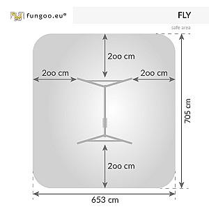 Leagan pentru copii Fungoo Fly 2.0 Teak