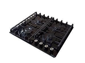 Plita pe gaz incorporabila Backer BIH60- 404F BL