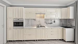Set mobila bucatarie PS ECO 4.1x0.9 m (vopsita, frez. Clasic) Bej