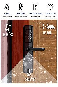 Incuietor inteligent TTTLOCK H9 Black