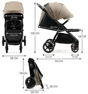 Carucior de plimbare KinderKraft MITZY bej (5902533924356)