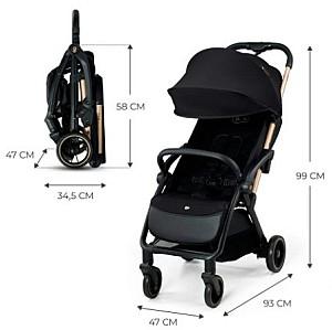 Carucior de plimbare KinderKraft APINO negru (5902533924127)
