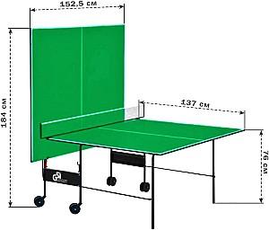 Masa de tenis GSI Sport Athletic Strong Gp-3 Indoor Green