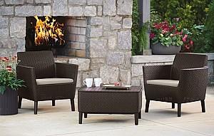 Set mobila de gradina Keter Salemo Duo Set Brown(Maro)/Oat(Bej)