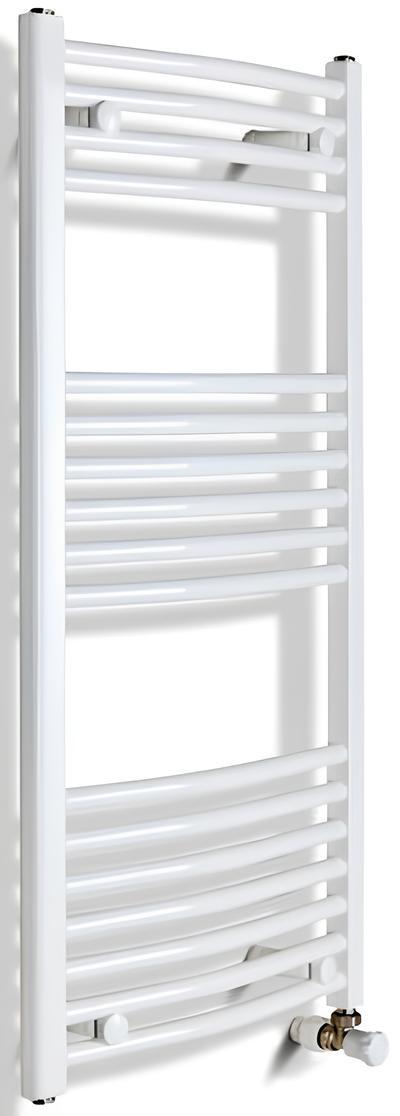 Uscător de prosoape Radiva Curved White 500x1000 mm