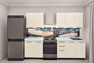 Set mobila bucatarie PS Lena 2 m (vopsita, frez. Neted) Bej