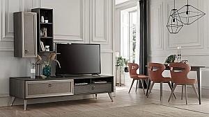 Raft de perete Dogtas HECTOR 30cm Stejar Antracit/Gri/Auriu