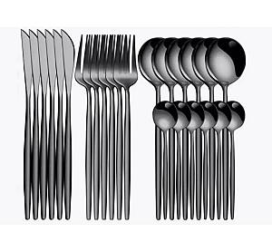 Set de tacimuri Product Polished Cutlery Graphite 24pcs
