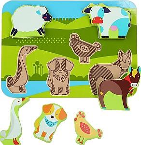 Joc de logica LUCY & LEO Animale de la ferma 9-LL226