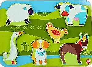 Joc de logica LUCY & LEO Animale de la ferma 9-LL226