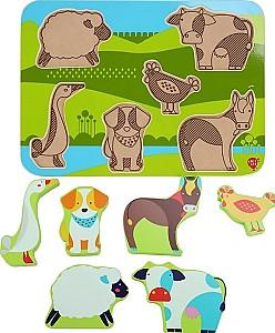 Joc de logica LUCY & LEO Animale de la ferma 9-LL226