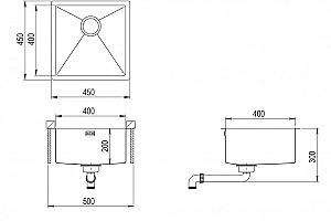 Chiuveta de bucatarie Aquasanita Der100X-C
