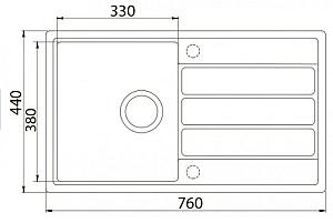 Chiuveta de bucatarie Aquasanita ECO-3-B black