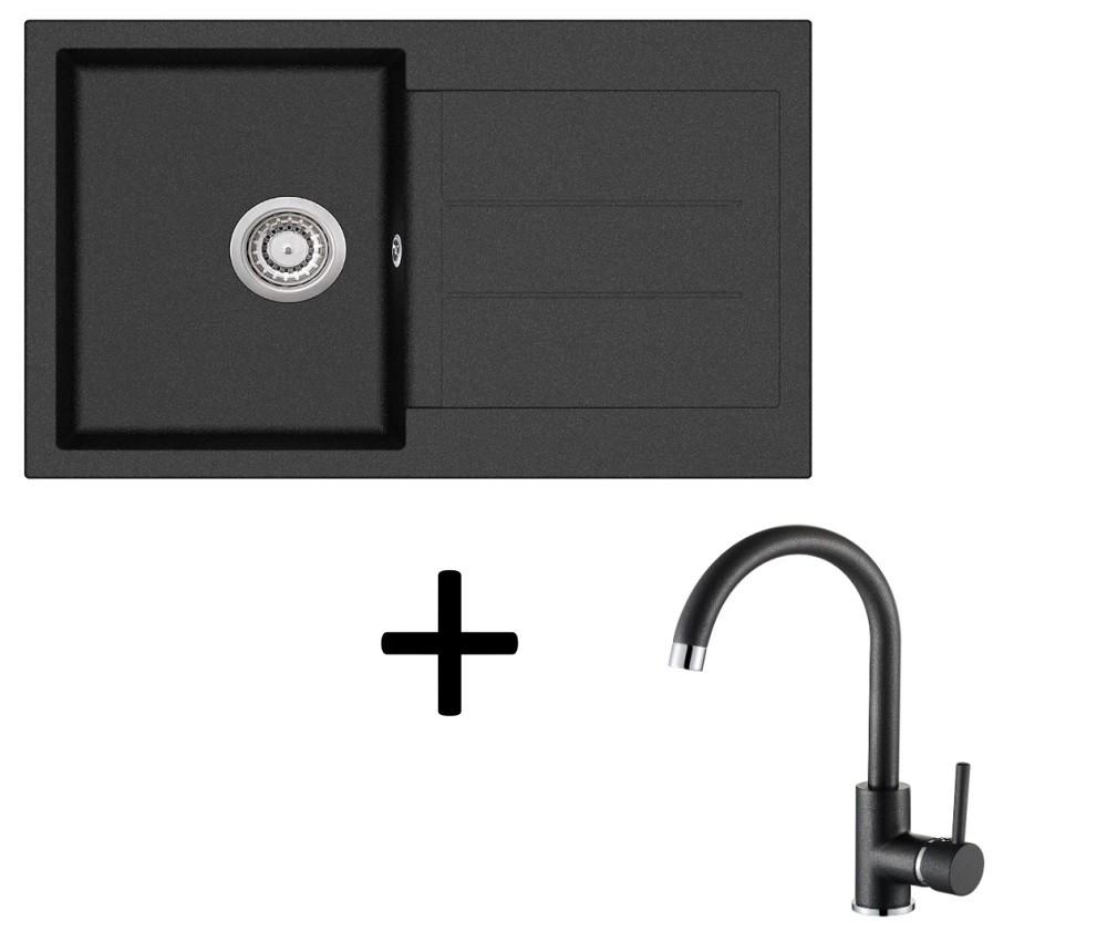 Chiuveta de bucatarie Aquasanita Set SQT101AW 601+5523 601