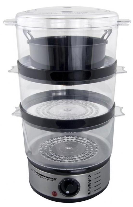 Aparat de gatit cu aburi Esperanza STEAM VOLCANO EKG009