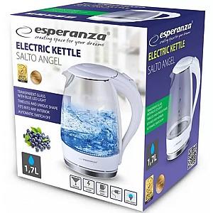 Fierbator electric de apa Esperanza Salto Angel EKK011W Glass White
