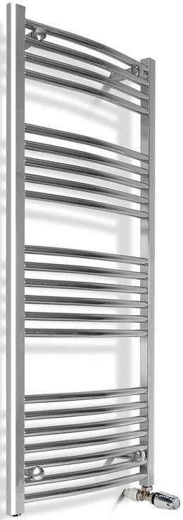 Uscător de prosoape Radiva Curved Chrome 400x1000 mm