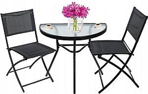 Set mobila de gradina Jumi OM-710313 Negru