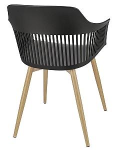 Scaun terasa Jumi Cornido (SD-271067) Negru/Lemn
