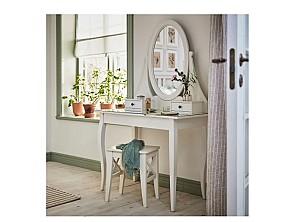 Masa de machiaj IKEA Hemnes cu oglinda 100x50 Alb
