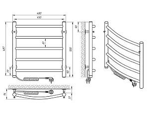 Uscător de prosoape Laris Klassik P5 450х500 Elektro L
