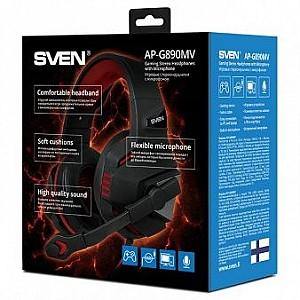 Casti SVEN AP-G890MV Black/Red