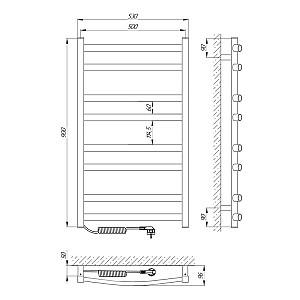 Uscător de prosoape Laris Grand 500x900 L