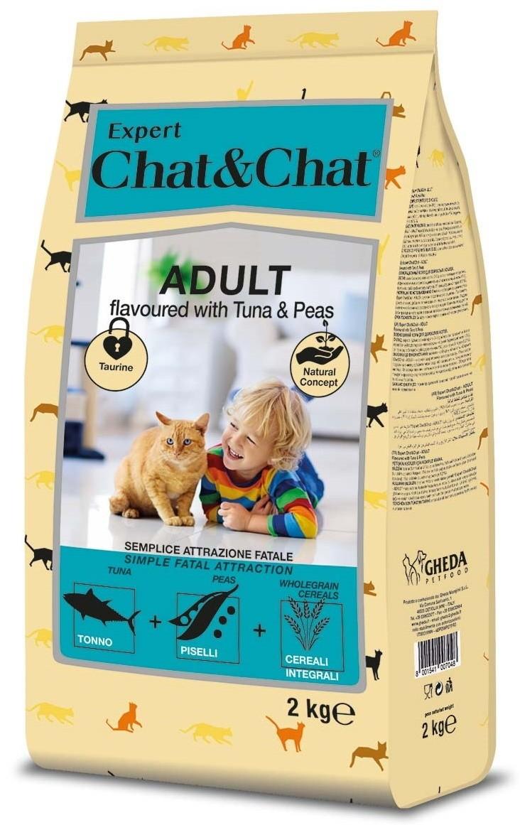Hrana uscata pentru pisici Chat&Chat Adult Tuna&Peas 2kg