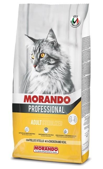 Hrana uscata pentru pisici Morando Professional Adult Sterilized Chicken&Veal 12.5kg
