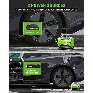 Compresor auto Greenworks G24IN