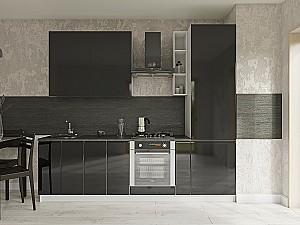 Set mobila bucatarie Confort-NV Royal Gloss 2.6 m Jet Black