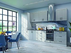 Set mobila bucatarie Confort-NV Rich 3.2 m Silk Grey