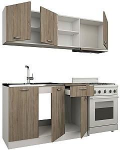 Set mobila bucatarie Haaus L 1.8m White/Dark Sonoma Oak