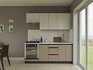 Set mobila bucatarie Confort-NV Alfa 2 m Nymphaea Alba / Clay Grey