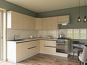 Set mobila bucatarie Confort-NV Alfa 2x2 m Satin