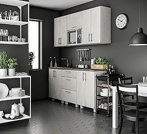 Set mobila bucatarie Fabrik Home Stone MDF 1.8 m piatră bej mat