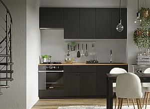 Set mobila bucatarie Fabrik Home Indivi MDF 2200 mm Black Light