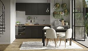 Set mobila bucatarie Fabrik Home Indivi MDF 2200 mm Black Light