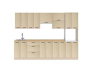 Set mobila bucatarie Fabrik Home Bergamo MDF 3000 mm Cappucino Mat