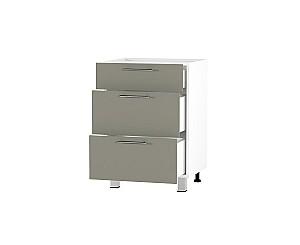 Set mobila bucatarie Fabrik Home Bergamo MDF 3000 mm Gri deschis mat