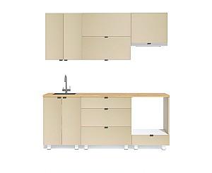 Set mobila bucatarie Fabrik Home Como MDF 2000 mm Cappucino mat