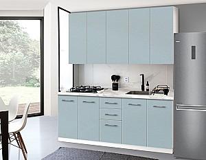Set mobila bucatarie Modern Bono H110 2.0m (White/Blue)