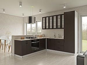 Set mobila bucatarie Confort-NV Modest 2.4x2.4 m Wenge Închis(Maro)